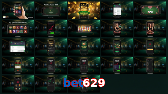 Main screen of Bet629 bet page for PK players