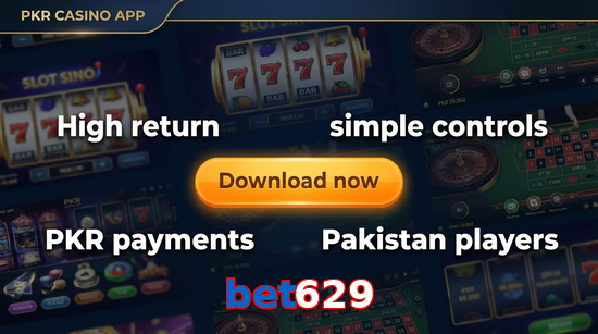 Main screen of Bet629 gamedownload page for PK players